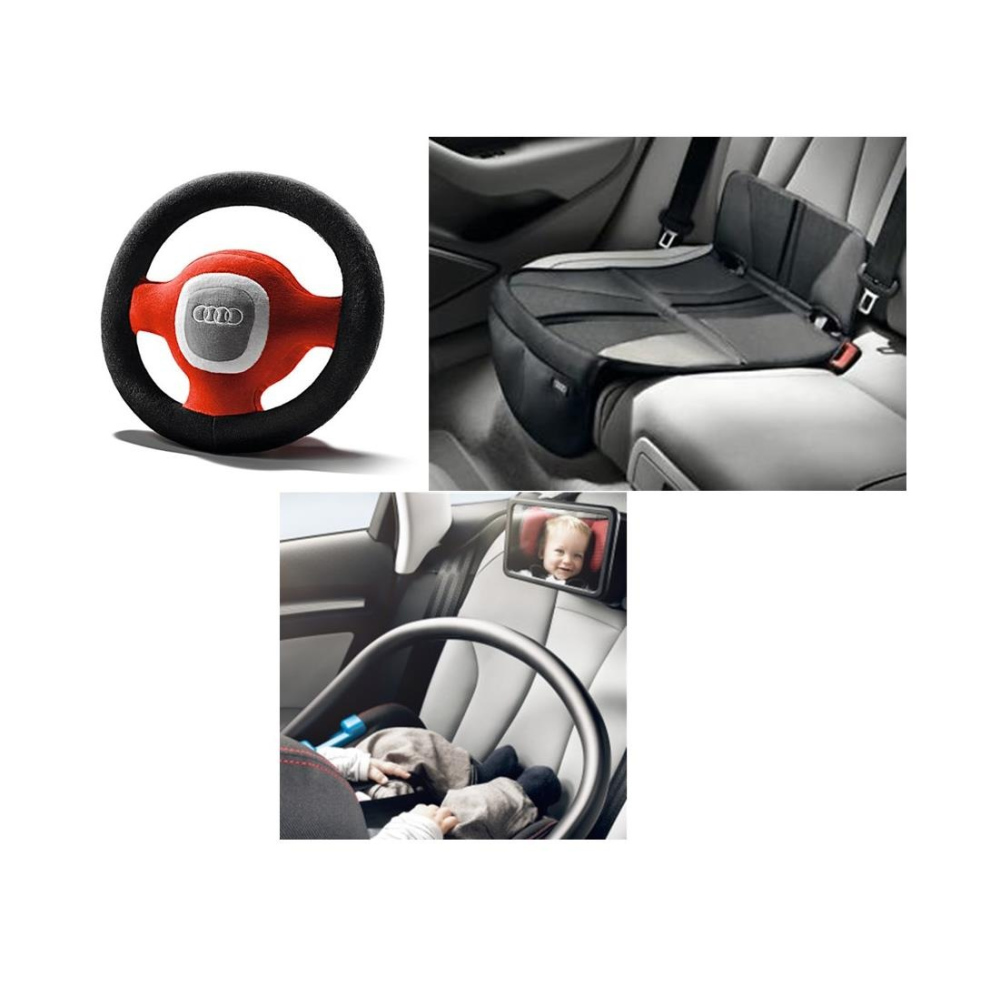 Pack Bebe Audi Comprenant Un Miroir Un Volant Et Un Tapis