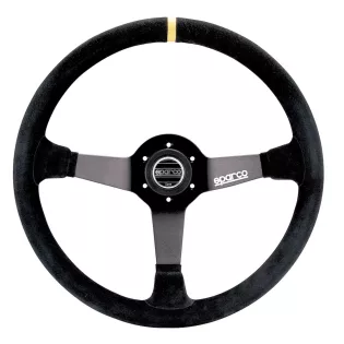 Volant Sparco R345 diamètre 350mm en peau retournée Volant Sparco R345 diamètre 350mm en peau retournée