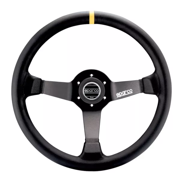 Volant Sparco R345 diamètre 350mm en peau retournée