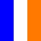 Bleu / Blanc / Orange Fluo
