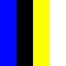 Bleu / noir / jaune / blanc