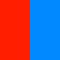 Rouge Fluo / Bleu Cobalt